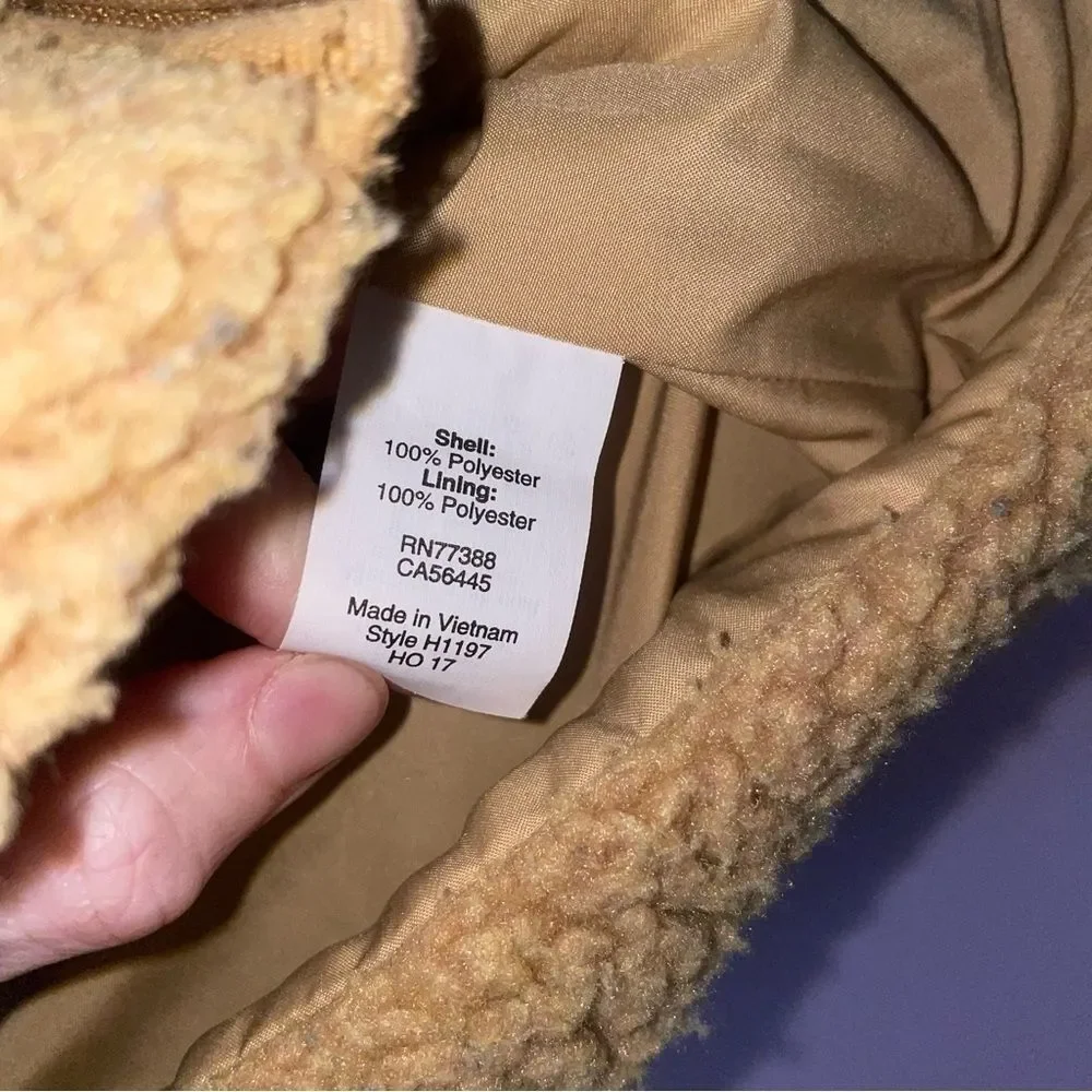 J Crew Size S Teddy Sherpa Vest Brown